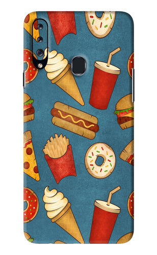 Foodie Samsung Galaxy A20S Back Skin Wrap