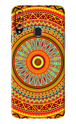 Mandala Pattern Samsung Galaxy A20S Back Skin Wrap