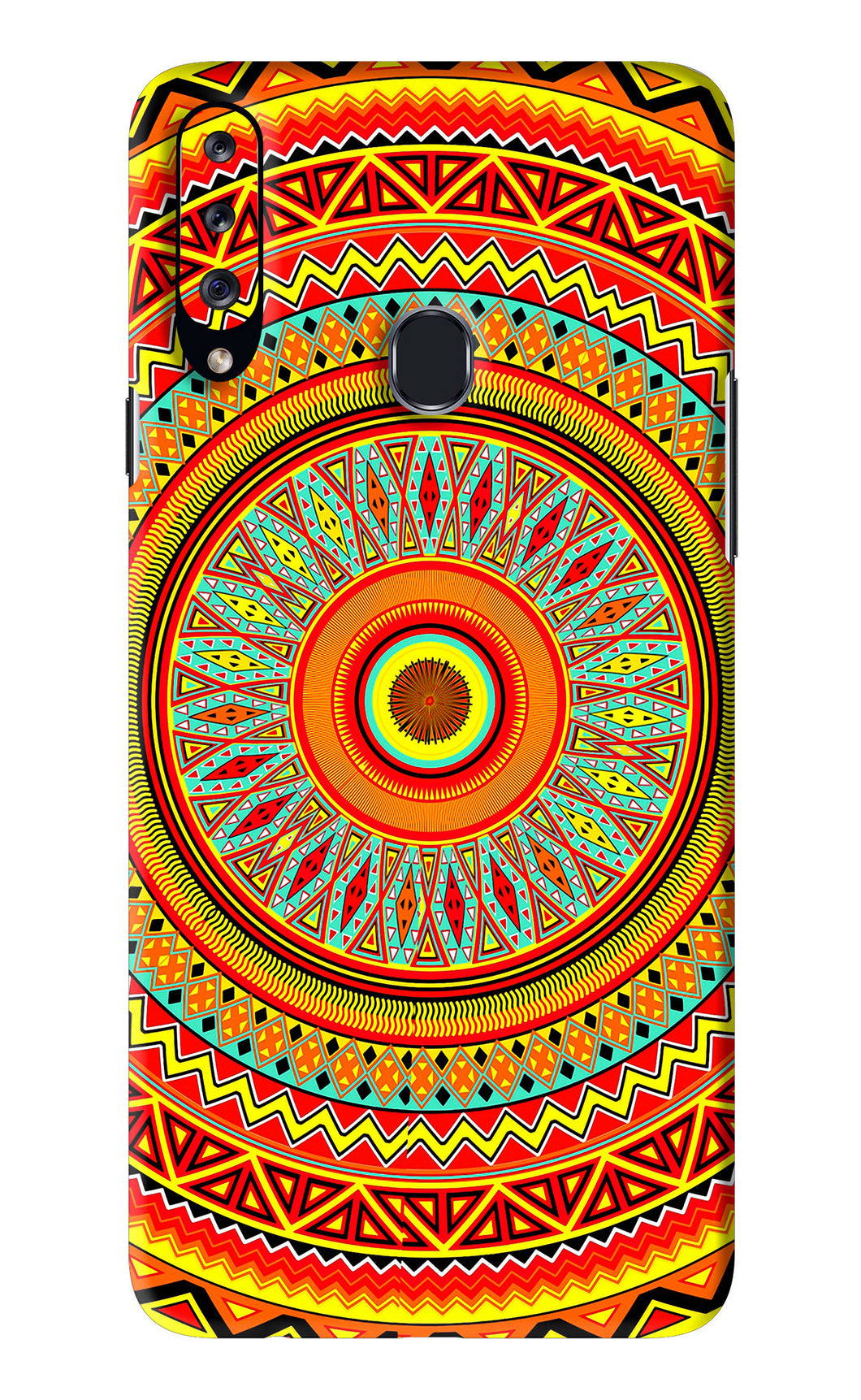 Mandala Pattern Samsung Galaxy A20S Back Skin Wrap