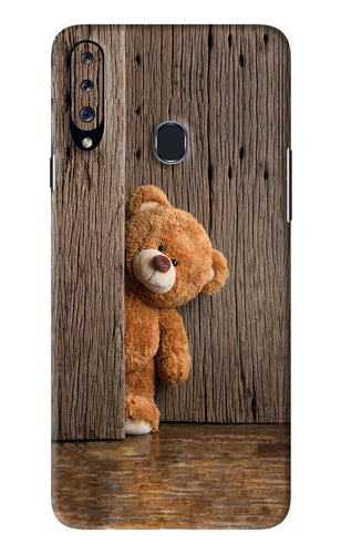 Teddy Wooden Samsung Galaxy A20S Back Skin Wrap