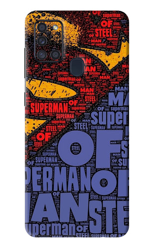 Superman Samsung Galaxy A21S Back Skin Wrap