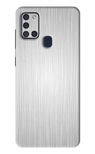 Wooden Grey Texture Samsung Galaxy A21S Back Skin Wrap