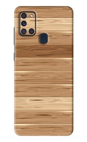 Wooden Vector Samsung Galaxy A21S Back Skin Wrap