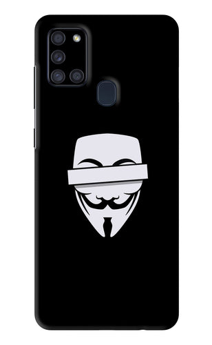 Anonymous Face Samsung Galaxy A21S Back Skin Wrap