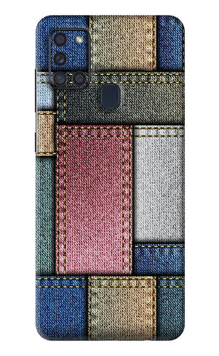 Multicolor Jeans Samsung Galaxy A21S Back Skin Wrap