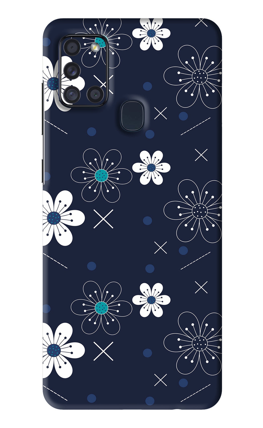 Flowers 4 Samsung Galaxy A21S Back Skin Wrap