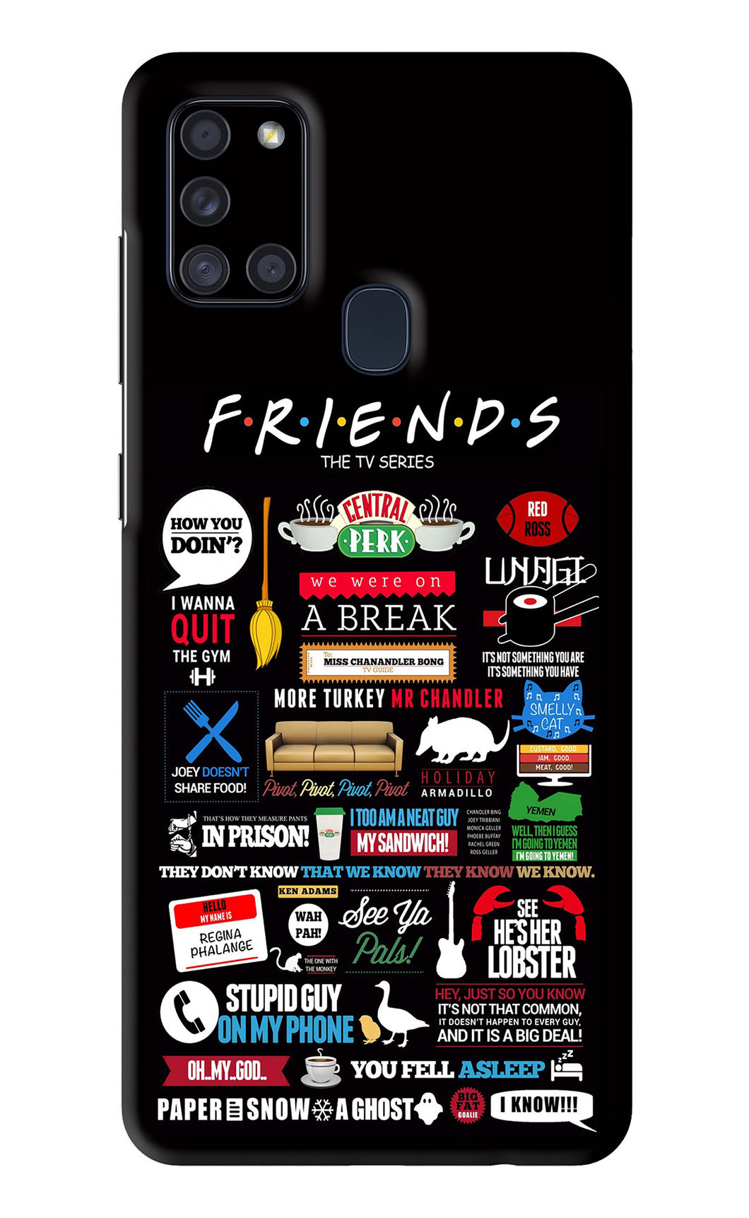 FRIENDS Samsung Galaxy A21S Back Skin Wrap