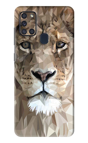 Lion Art Samsung Galaxy A21S Back Skin Wrap