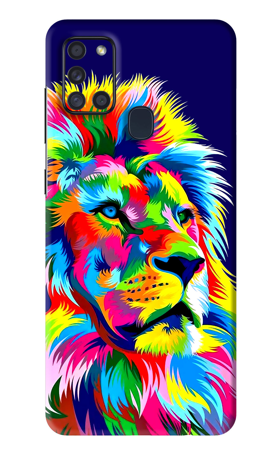 Vector Art Lion Samsung Galaxy A21S Back Skin Wrap