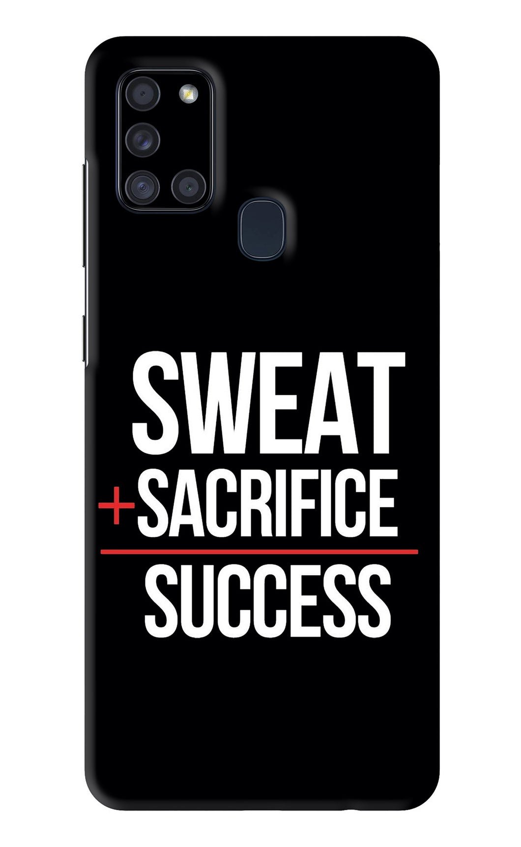 Sweat Sacrifice Success Samsung Galaxy A21S Back Skin Wrap