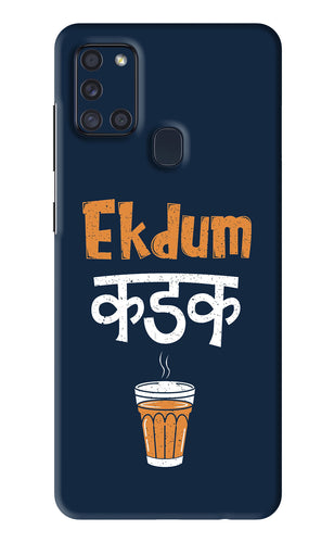 Ekdum Kadak Chai Samsung Galaxy A21S Back Skin Wrap