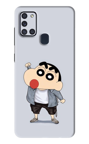Shinchan Samsung Galaxy A21S Back Skin Wrap