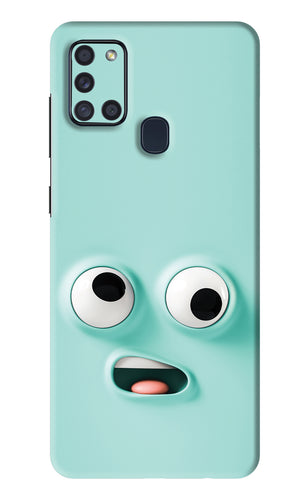 Silly Face Cartoon Samsung Galaxy A21S Back Skin Wrap