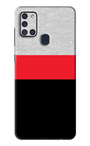 Tri Color Pattern Samsung Galaxy A21S Back Skin Wrap