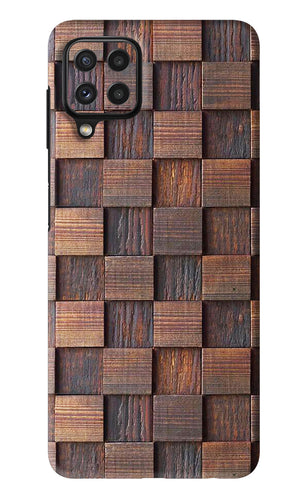 Wooden Cube Design Samsung Galaxy A22 Back Skin Wrap