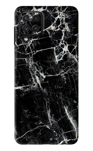 Black Marble Texture 1 Samsung Galaxy A22 Back Skin Wrap