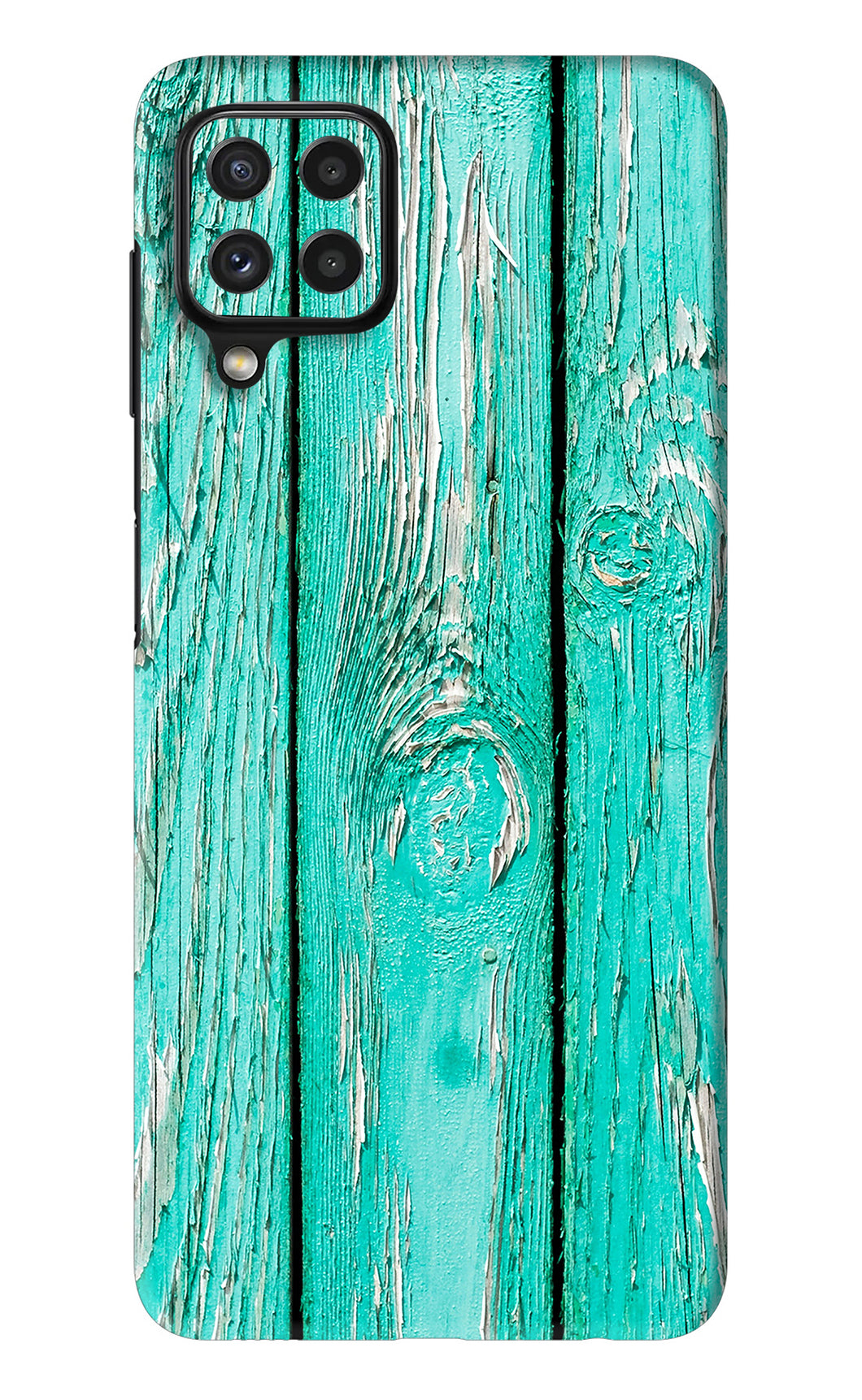 Blue Wood Samsung Galaxy A22 Back Skin Wrap