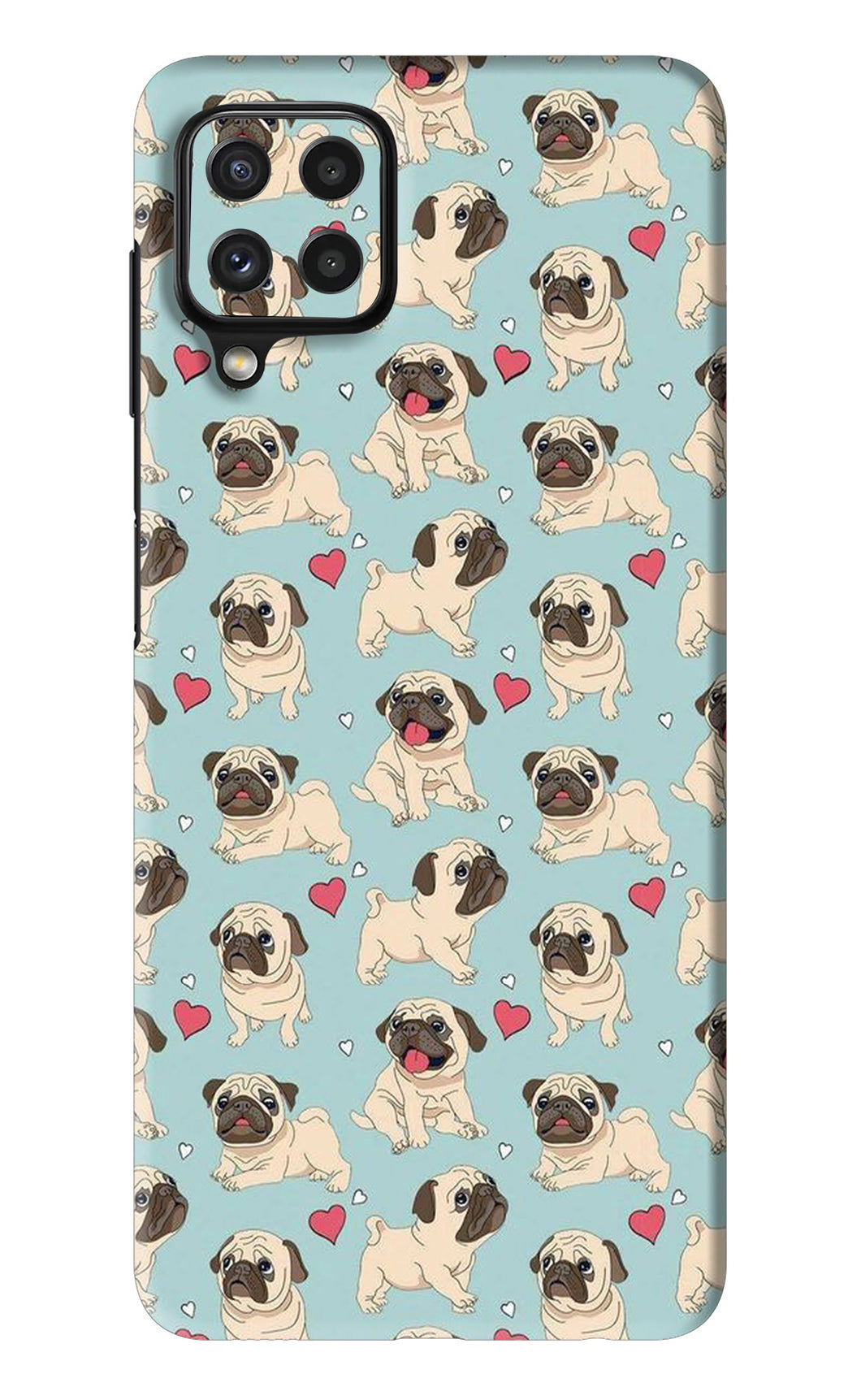 Pug Dog Samsung Galaxy A22 Back Skin Wrap