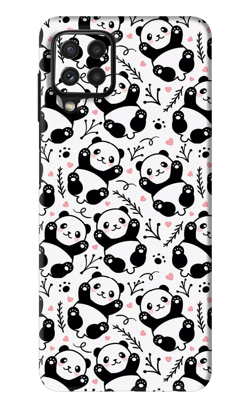 Cute Panda Samsung Galaxy A22 Back Skin Wrap