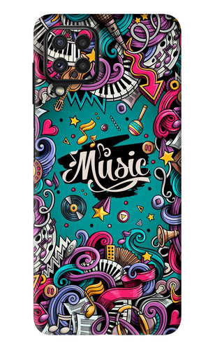 Music Graffiti Samsung Galaxy A22 Back Skin Wrap
