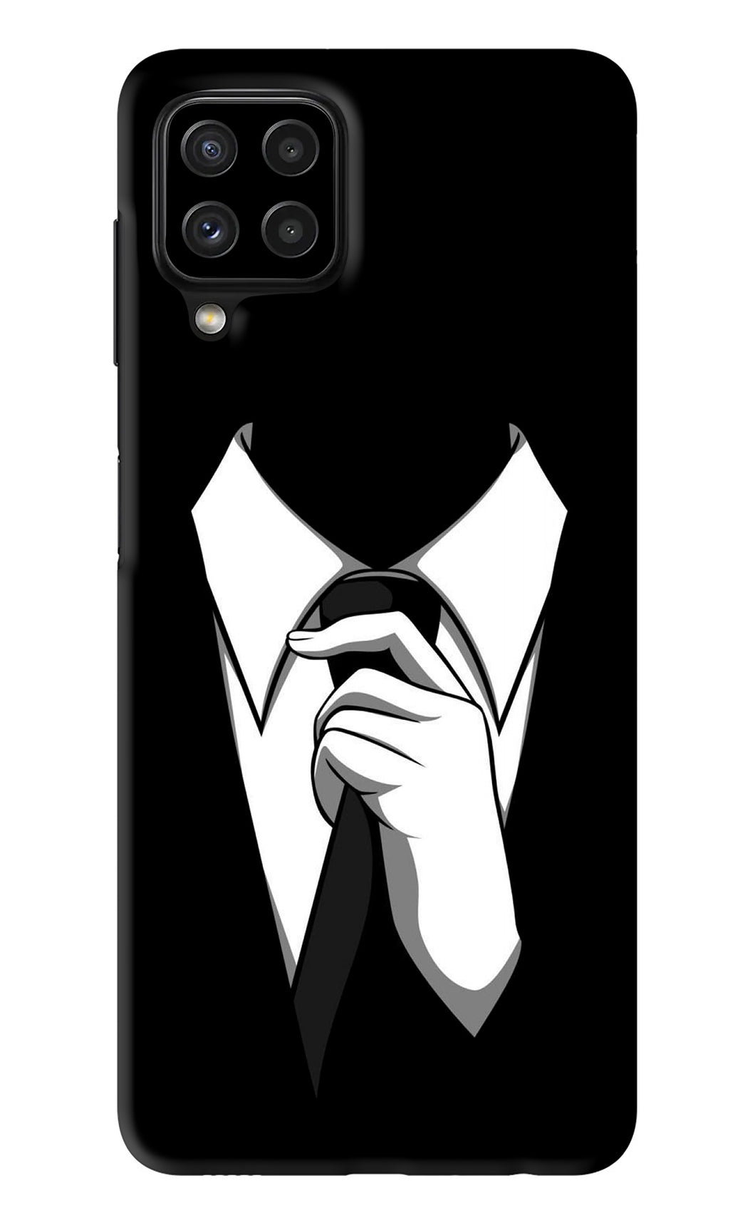 Black Tie Samsung Galaxy A22 Back Skin Wrap