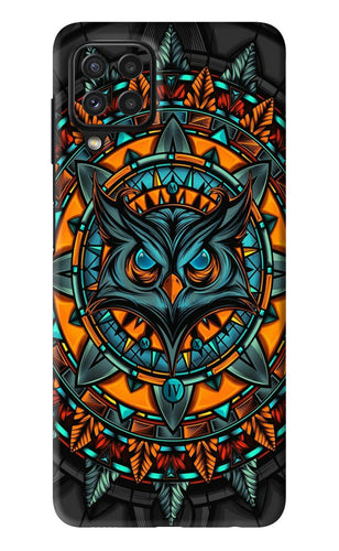 Angry Owl Art Samsung Galaxy A22 Back Skin Wrap