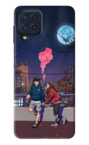 Chilling Couple Samsung Galaxy A22 Back Skin Wrap