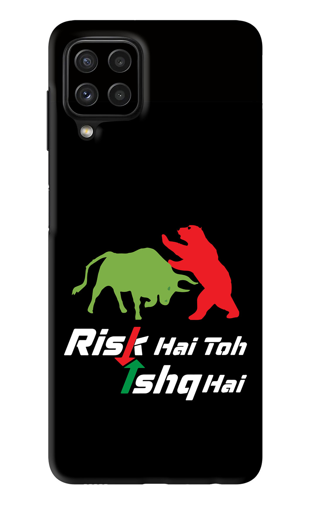 Risk Hai Toh Ishq Hai Samsung Galaxy A22 Back Skin Wrap