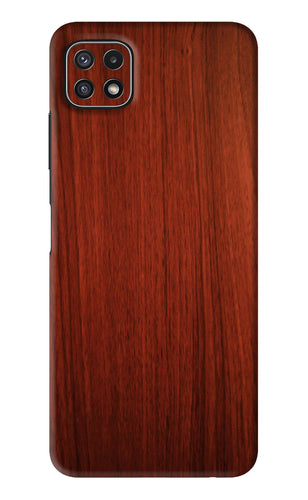 Wooden Plain Pattern Samsung Galaxy A22 5G Back Skin Wrap