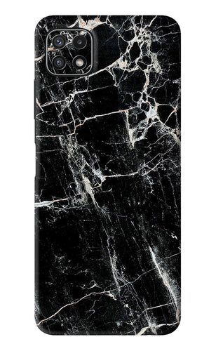 Black Marble Texture 1 Samsung Galaxy A22 5G Back Skin Wrap