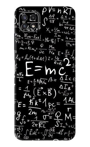 Physics Albert Einstein Formula Samsung Galaxy A22 5G Back Skin Wrap