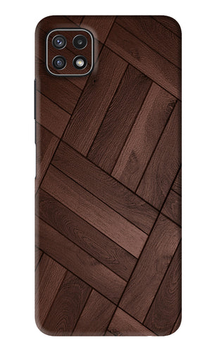 Wooden Texture Design Samsung Galaxy A22 5G Back Skin Wrap