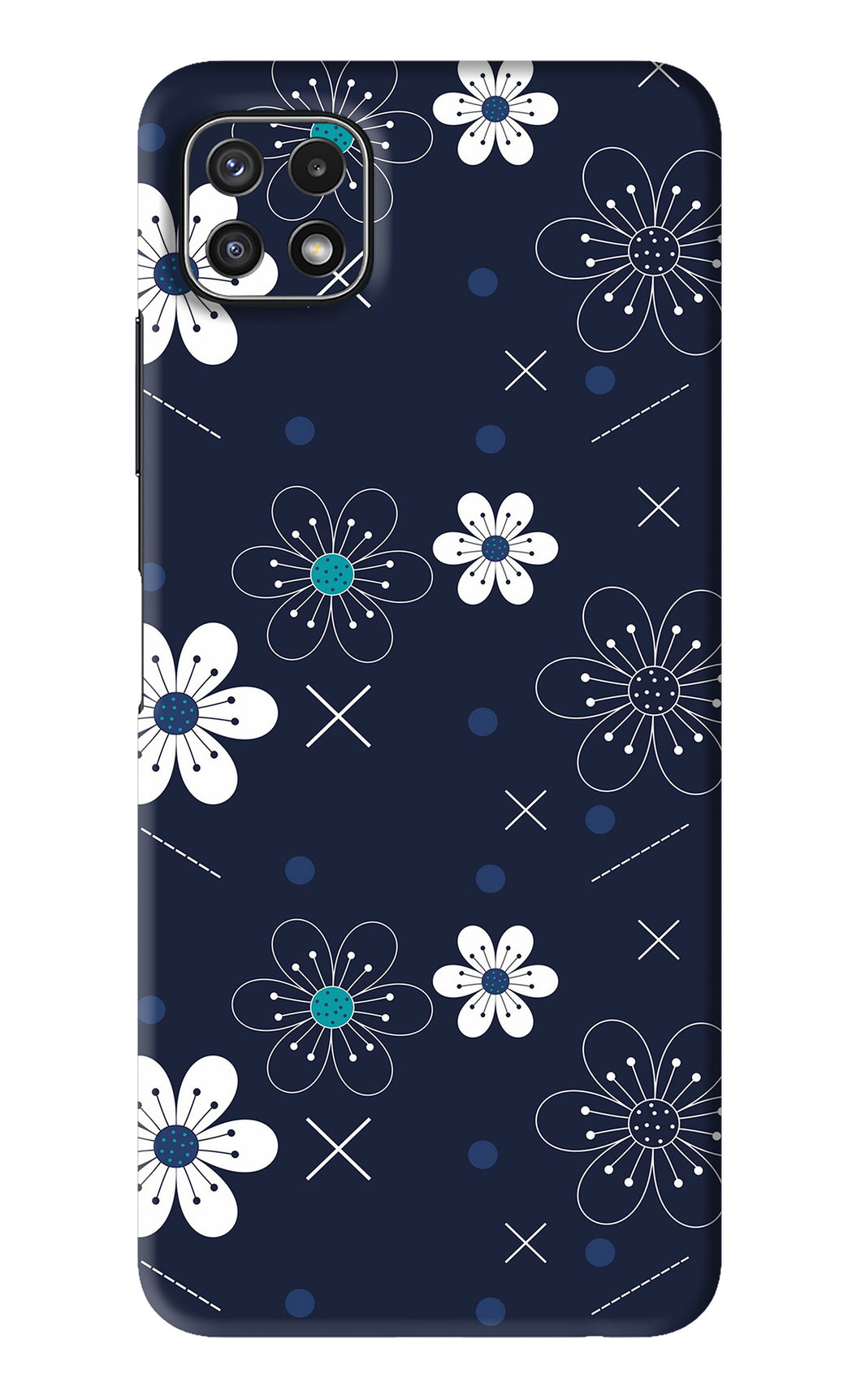 Flowers 4 Samsung Galaxy A22 5G Back Skin Wrap