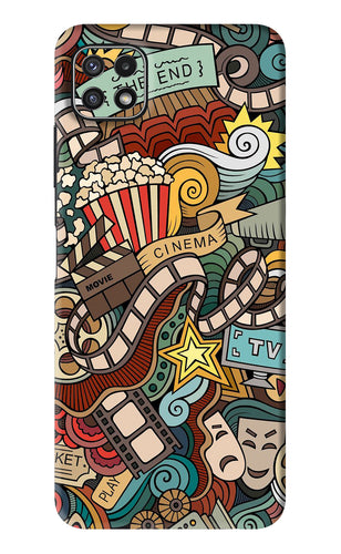 Cinema Abstract Samsung Galaxy A22 5G Back Skin Wrap