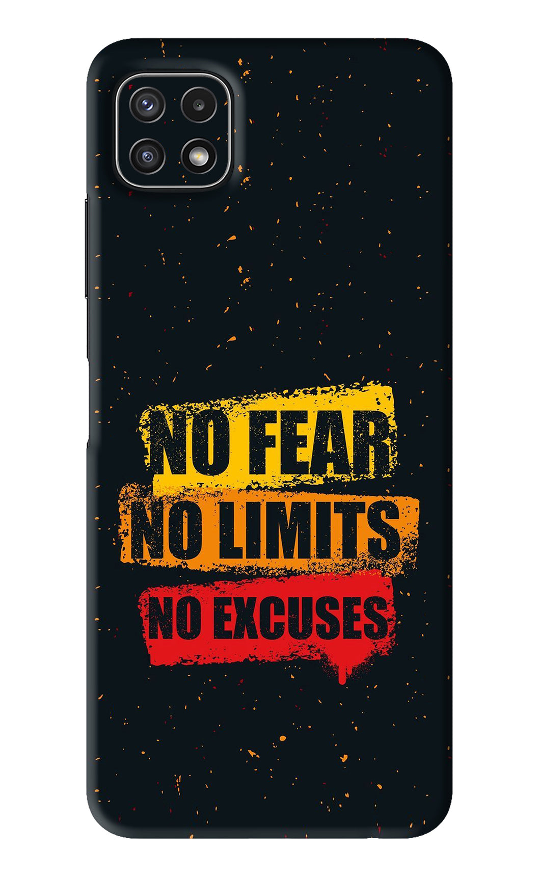 No Fear No Limits No Excuses Samsung Galaxy A22 5G Back Skin Wrap