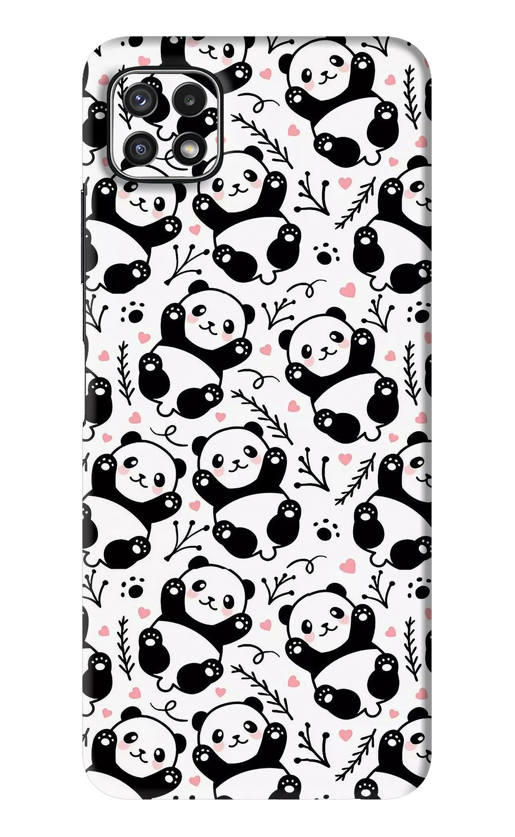 Cute Panda Samsung Galaxy A22 5G Back Skin Wrap