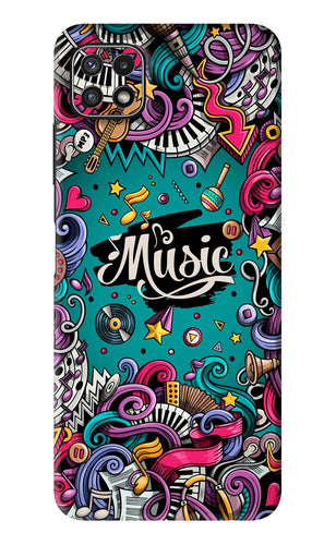 Music Graffiti Samsung Galaxy A22 5G Back Skin Wrap