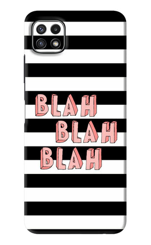 Blah Blah Blah Samsung Galaxy A22 5G Back Skin Wrap