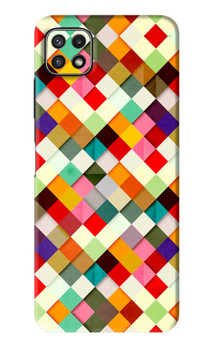 Geometric Abstract Colorful Samsung Galaxy A22 5G Back Skin Wrap