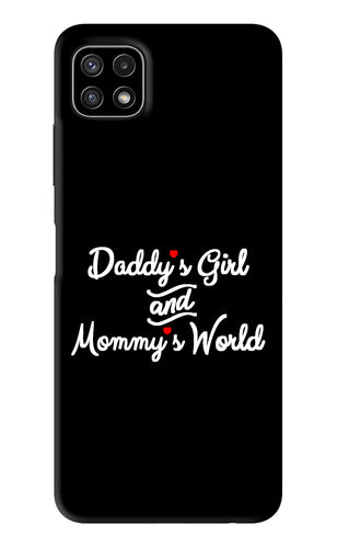 Daddy's Girl and Mommy's World Samsung Galaxy A22 5G Back Skin Wrap