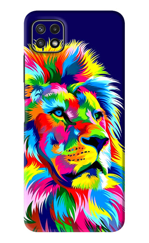 Vector Art Lion Samsung Galaxy A22 5G Back Skin Wrap