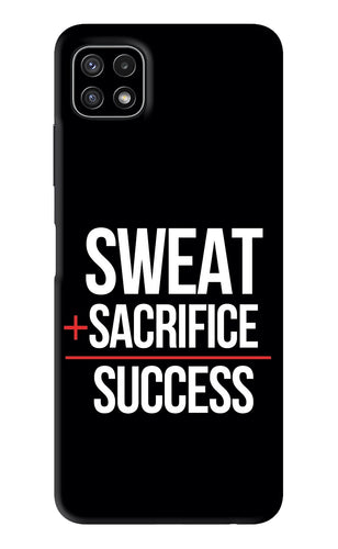 Sweat Sacrifice Success Samsung Galaxy A22 5G Back Skin Wrap