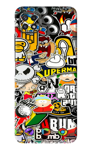 Sticker Bomb Samsung Galaxy A22 5G Back Skin Wrap
