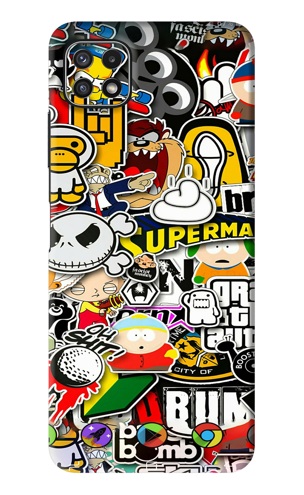 Sticker Bomb Samsung Galaxy A22 5G Back Skin Wrap