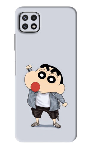 Shinchan Samsung Galaxy A22 5G Back Skin Wrap