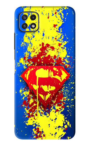 Superman logo Samsung Galaxy A22 5G Back Skin Wrap