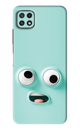 Silly Face Cartoon Samsung Galaxy A22 5G Back Skin Wrap