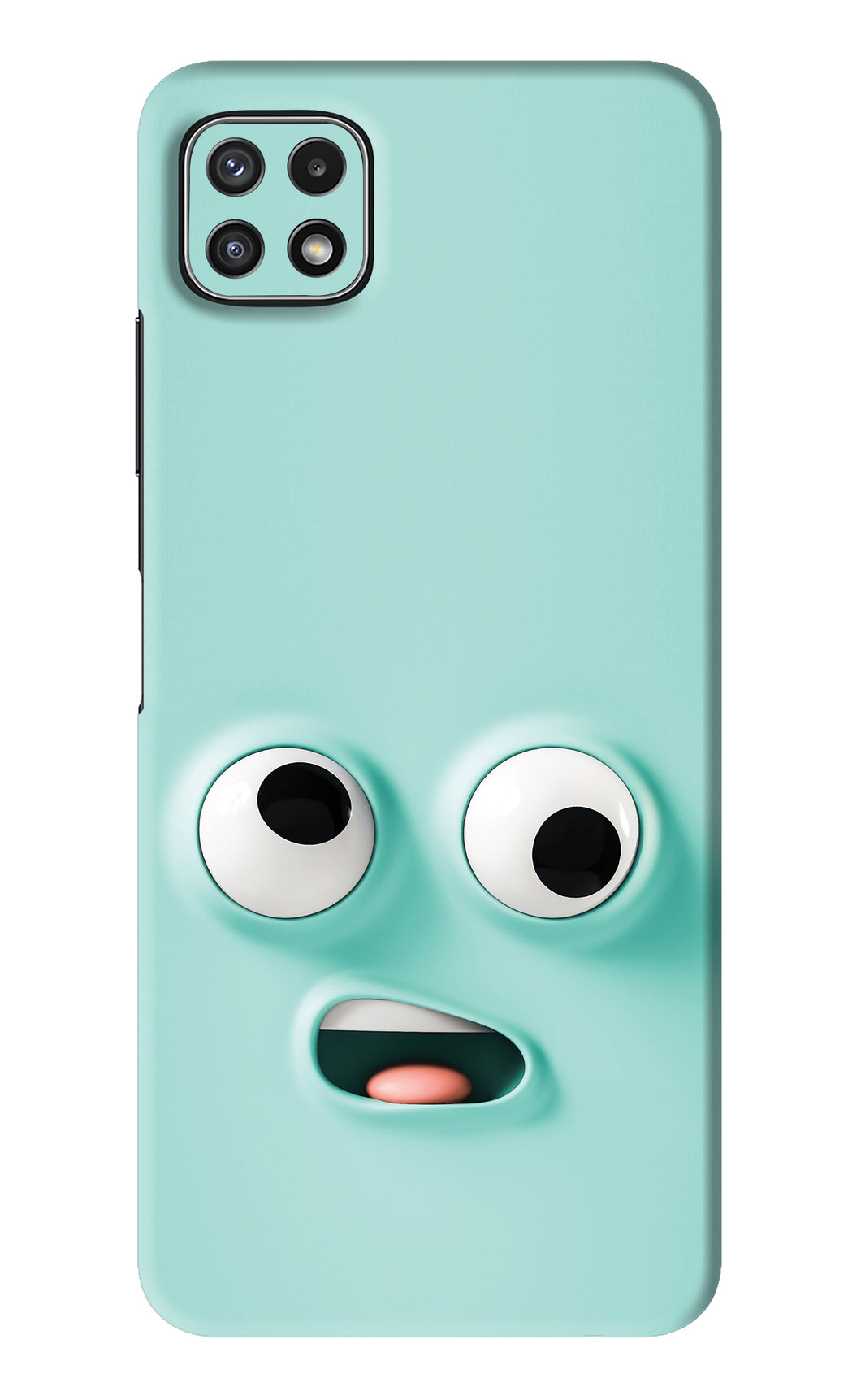 Silly Face Cartoon Samsung Galaxy A22 5G Back Skin Wrap
