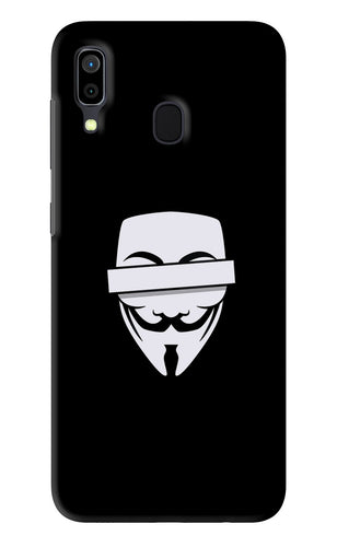Anonymous Face Samsung Galaxy A30 Back Skin Wrap