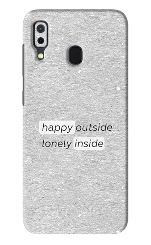 Happy Outside Lonely Inside Samsung Galaxy A30 Back Skin Wrap